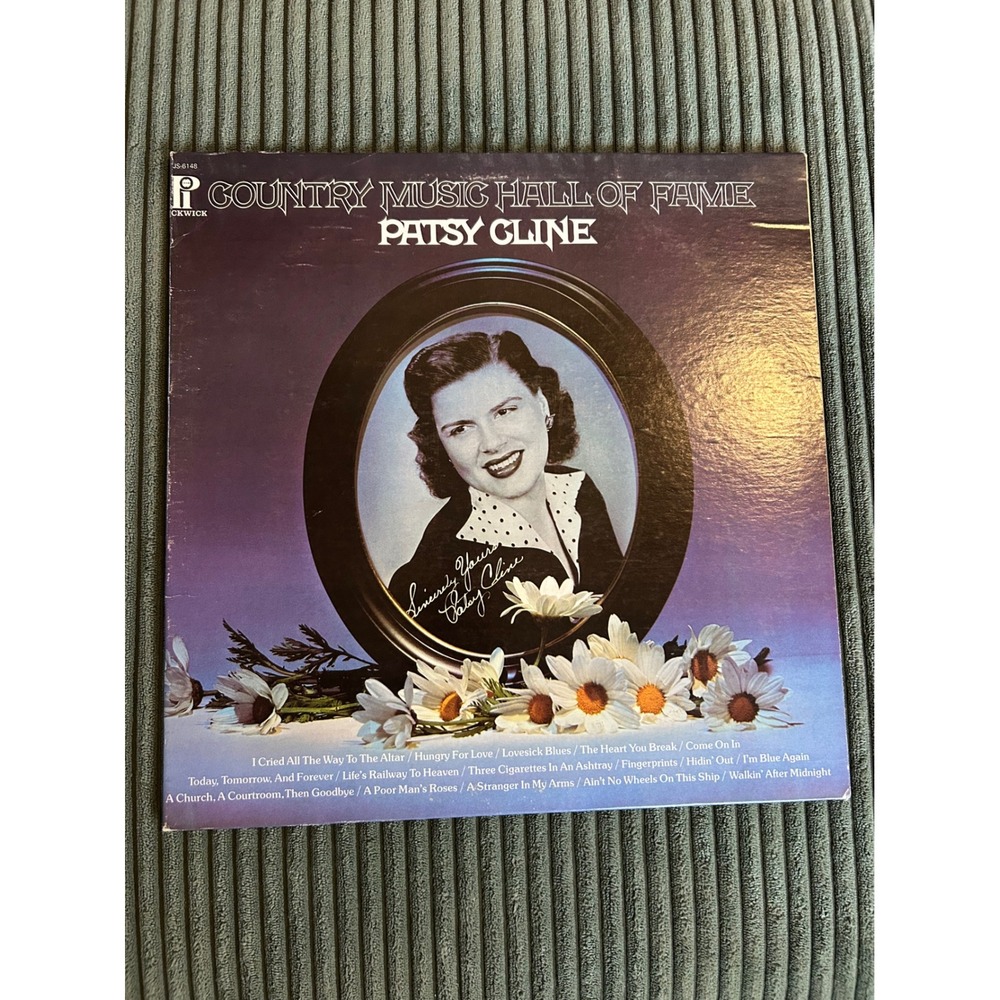 Patsy Cline Country Music Hall Of Fame Vinyl Record LP‎ Hilltop JS 6148